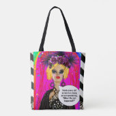 Canvas tas - zwarte hond (Achterkant)