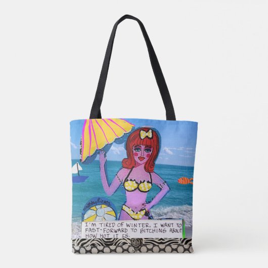 Canvas tas - zwarte hond (Achterkant)