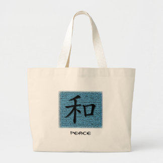 canvas tassen Chinees symbool voor vrede in turkoo