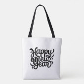 Canvas tassen Gelukkig Nieuwjaar (Achterkant)