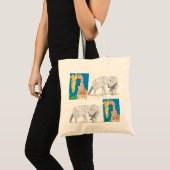 Canvas tassen/Giraffes en weeshuizen Tote Bag (Voorkant (product))
