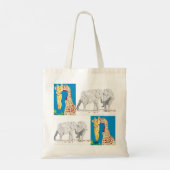 Canvas tassen/Giraffes en weeshuizen Tote Bag (Achterkant)