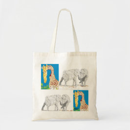 Canvas tassen/Giraffes en weeshuizen Tote Bag