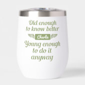 canvas tassen met de aangepaste naam "Old & Young" (Voorkant)