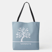 Canvas tassen met de moderne Sky Blue Elegant Clas (Achterkant)