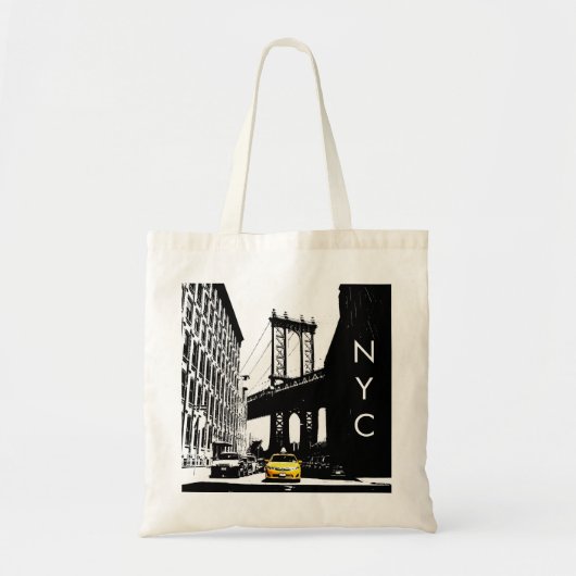 Canvas tassen Nyc New York City Brooklyn Yellow Ta (Voorkant)