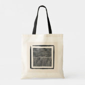 Canvas tassen: oude lijninkt tote bag (Achterkant)