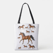 canvas tassen paarden (Achterkant)