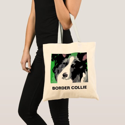 Canvas tassen van Border Collie (Voorkant (product))