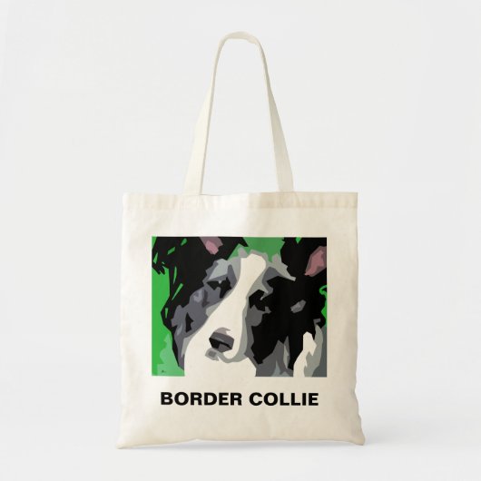 Canvas tassen van Border Collie (Voorkant)