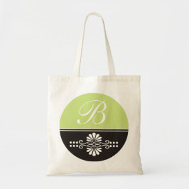Canvas tassen van het Canvas Monogrammed:Lime Gree