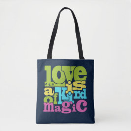 Canvas tassen voor aangepast Magical Love-monogram