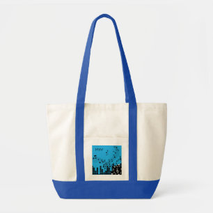 Canvas tassen voor aangepaste monogram muziekillus