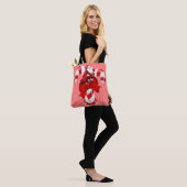 Canvas tassen voor kerstvrouwen (Op model)
