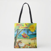 Canvas tassen voor kerstvrouwen, beestkerstman (Voorkant)