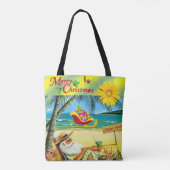 Canvas tassen voor kerstvrouwen, beestkerstman (Achterkant)