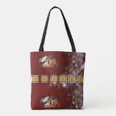 Canvas tassen voor kerstvrouwen, Jezus Christus (Achterkant)