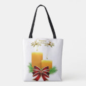 Canvas tassen voor kerstvrouwen, Prettige feestdag (Achterkant)