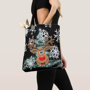 Canvas tassen voor kerstvrouwen, rendieren