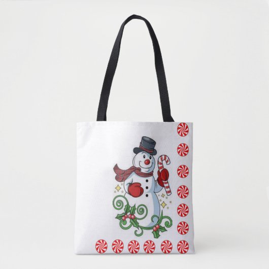 Canvas tassen voor kerstvrouwen, Snowman (Voorkant)