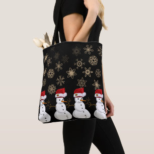 Canvas tassen voor kerstvrouwen, Snowman