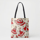 Canvas tassen voor kerstvrouwen, Vintage (Voorkant)