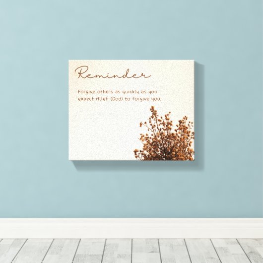 Canvas ter herinnering. afdruk (Insitu (Houten vloer))