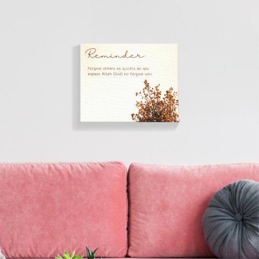 Canvas ter herinnering. afdruk (Insitu (Woonkamer))