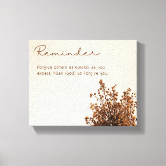 Canvas ter herinnering. afdruk