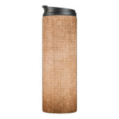 Canvas texture vintage background. vintage, old, r thermosbeker (Geroteerd rechts)