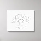 Canvas Thumbprint Tree Gastenboek (Voorkant)