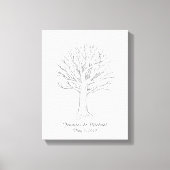 Canvas Thumbprint Tree Gastenboek (Voorkant)