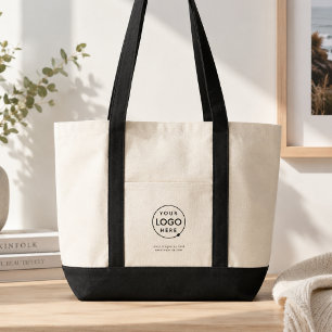 Canvas Tote Tas Zakelijke Winkelier met Eigen Lo