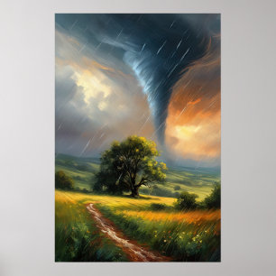 Canvas van Chaos, Majestic Tornado Poster