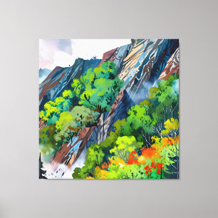 Canvas van de natuur afdruk