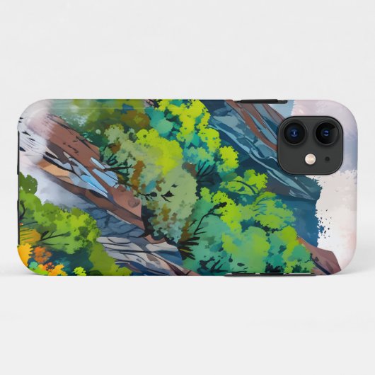 Canvas van de natuur Case-Mate iPhone case (Achterkant (horizontaal))