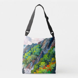 Canvas van de natuur crossbody tas