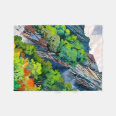 Canvas van de natuur fleece deken (Voorkant (Horizontaal))