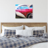 Canvas van een 1955 Buick Century Riviera Afdruk (Insitu (Slaapkamer))