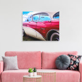 Canvas van een 1955 Buick Century Riviera Afdruk (Insitu (Woonkamer))