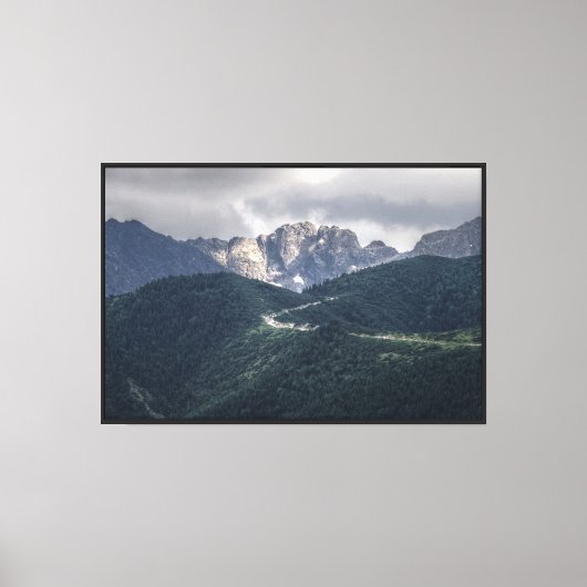 canvas van het Uitzicht Afdruk (Voorkant)