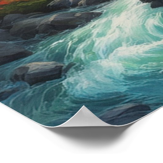 Canvas van natuurlijke schoonheid poster (Hoek)