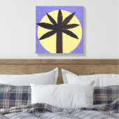 Canvas van Silhouetted Palmetto (Insitu (Slaapkamer))