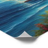 Canvas van Tropische pracht Poster (Hoek)