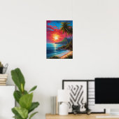 Canvas van Tropische pracht Poster (Thuiskantoor)