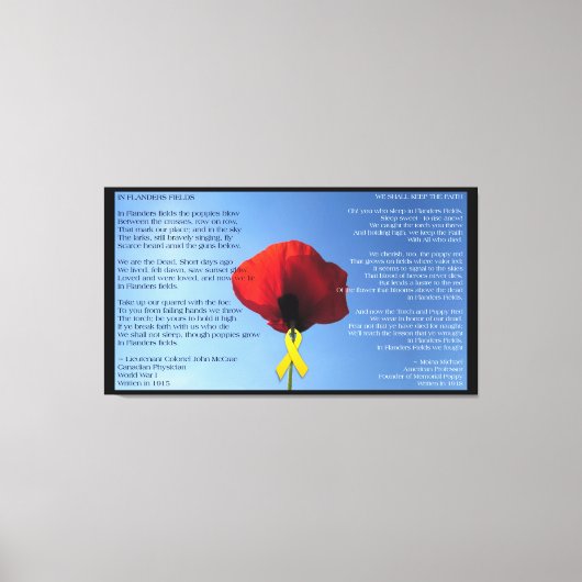 Canvas - Verpakt - Memorial Day Poppy (Voorkant)