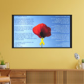 Canvas - Verpakt - Memorial Day Poppy Afdruk (Insitu (Woonkamer))