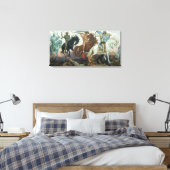 Canvas Vier Ruiters van de Apocalyps Viktor Vasnet Afdruk (Insitu (Slaapkamer))