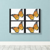Canvas (vlinder) afdruk (Insitu (Houten vloer))