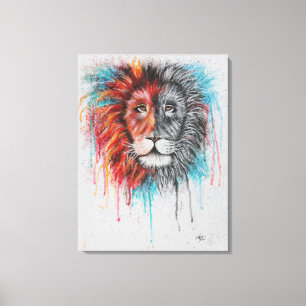 Canvas volledig leve lak afdruk